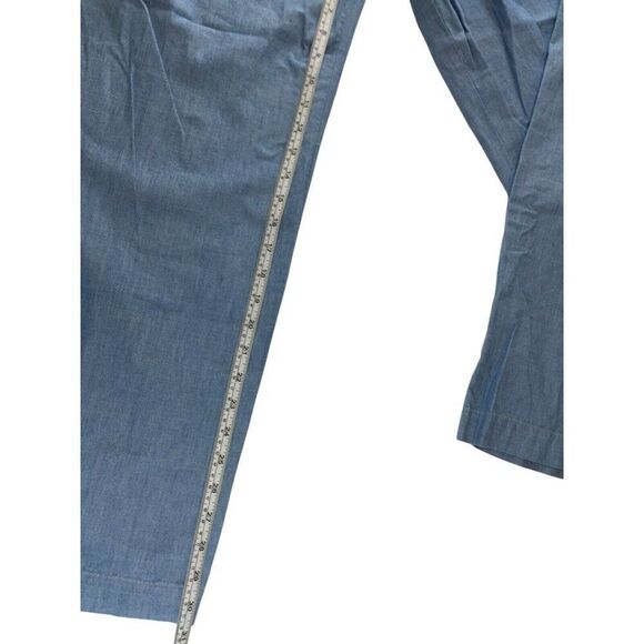 Zara Womens Dress Pants S Blue Wide Leg High Rise Pleated Belted 7968/051 NWT - Picture 8 of 13